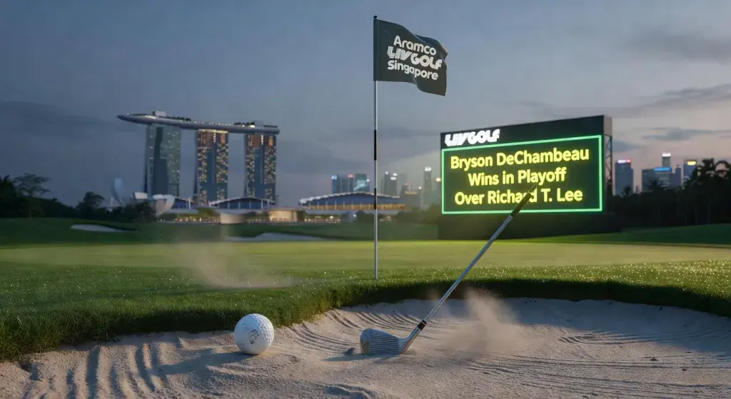 Bryson DeChambeau wins Aramco LIV Golf Singapore in playoff over Richard T. Lee