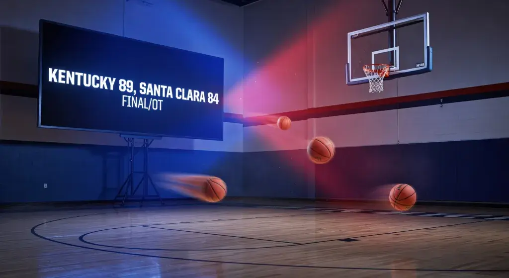 Kentucky defeats Santa Clara 89-84 in overtime in NCAA tournament first round