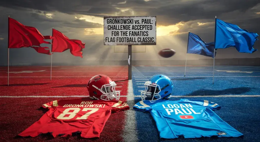 Rob Gronkowski challenges Logan Paul ahead of Fanatics Flag Football Classic