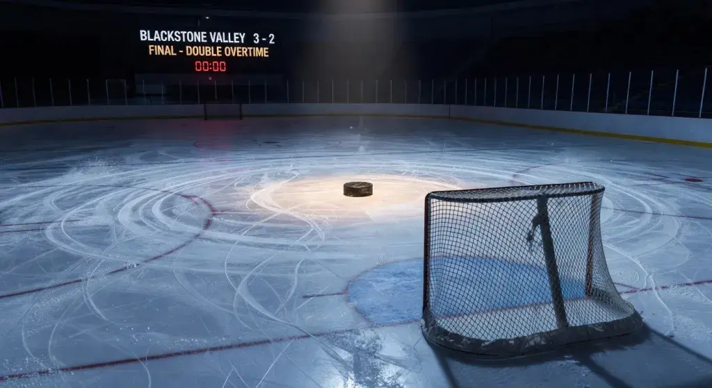 Blackstone Valley advances to Rhode Island Division II boys hockey final after double-overtime victory