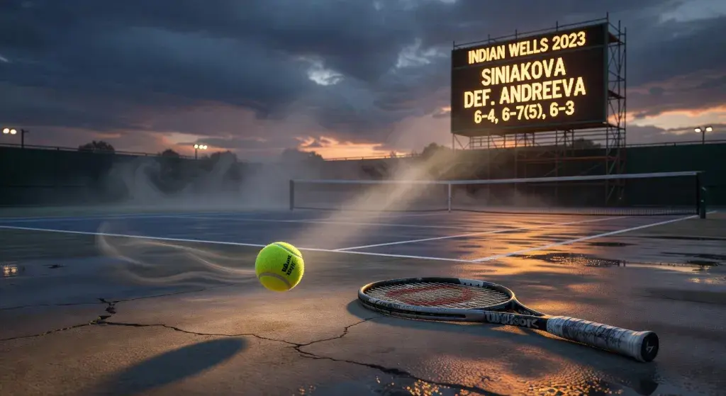 Siniakova defeats Andreeva 6-4, 6-7(5), 6-3 in Indian Wells third round